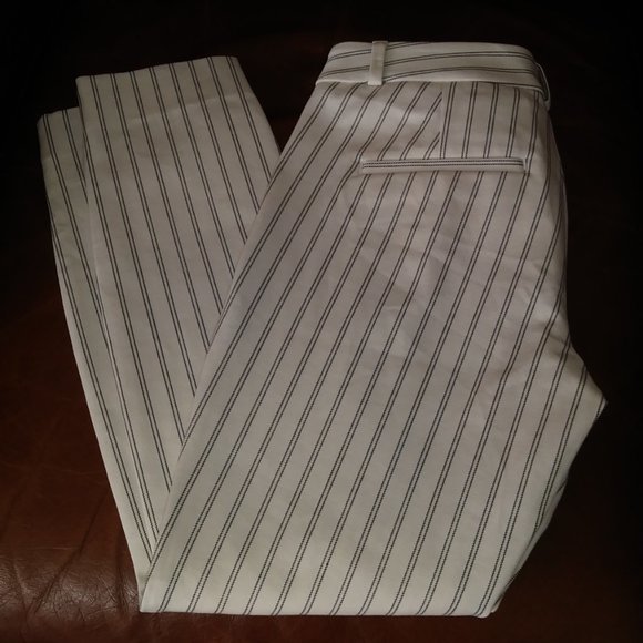 BANANA REPUBLIC denim pants with-black stripes, Size 0p - Picture 8 of 12